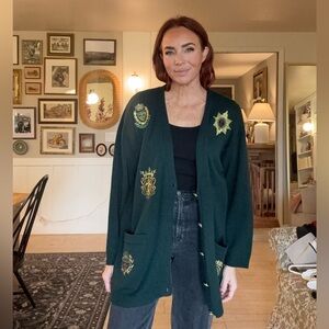 G cardigan with patches